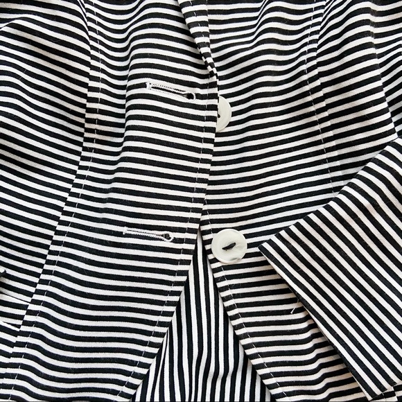 Cinque Black & White Striped Skirt Suit - Picture 2 of 7